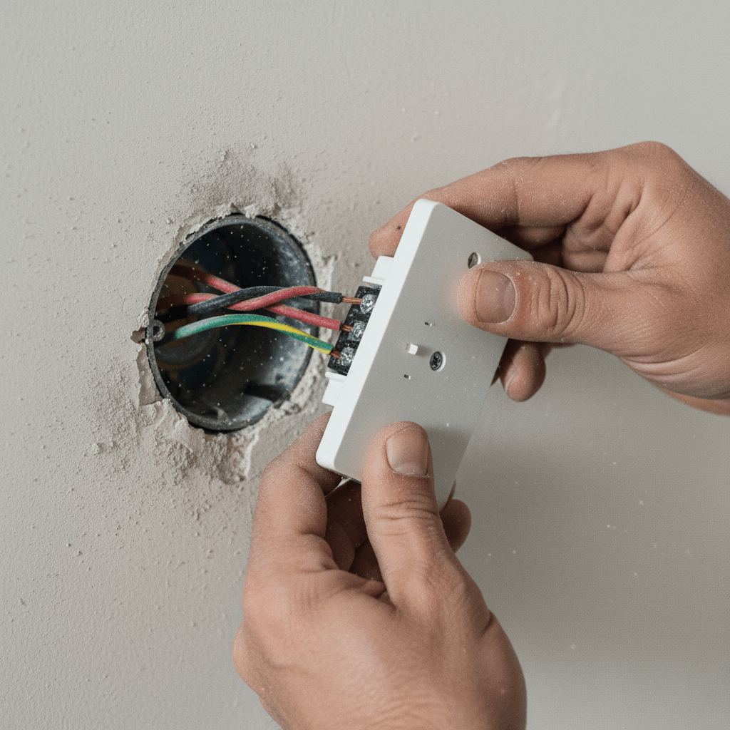 Wechselschalter anschließen in der Wand