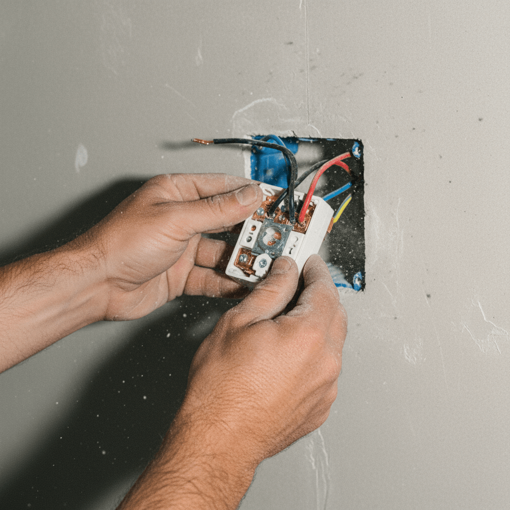 Wechselschalter anschließen in der Wand